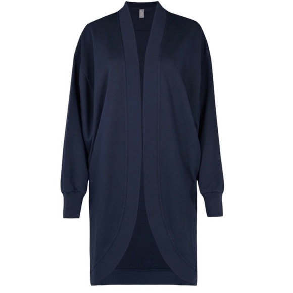Sweaty Betty Cora Longline Cardigan Navy Blue Size 4 - Picture 1 of 9
